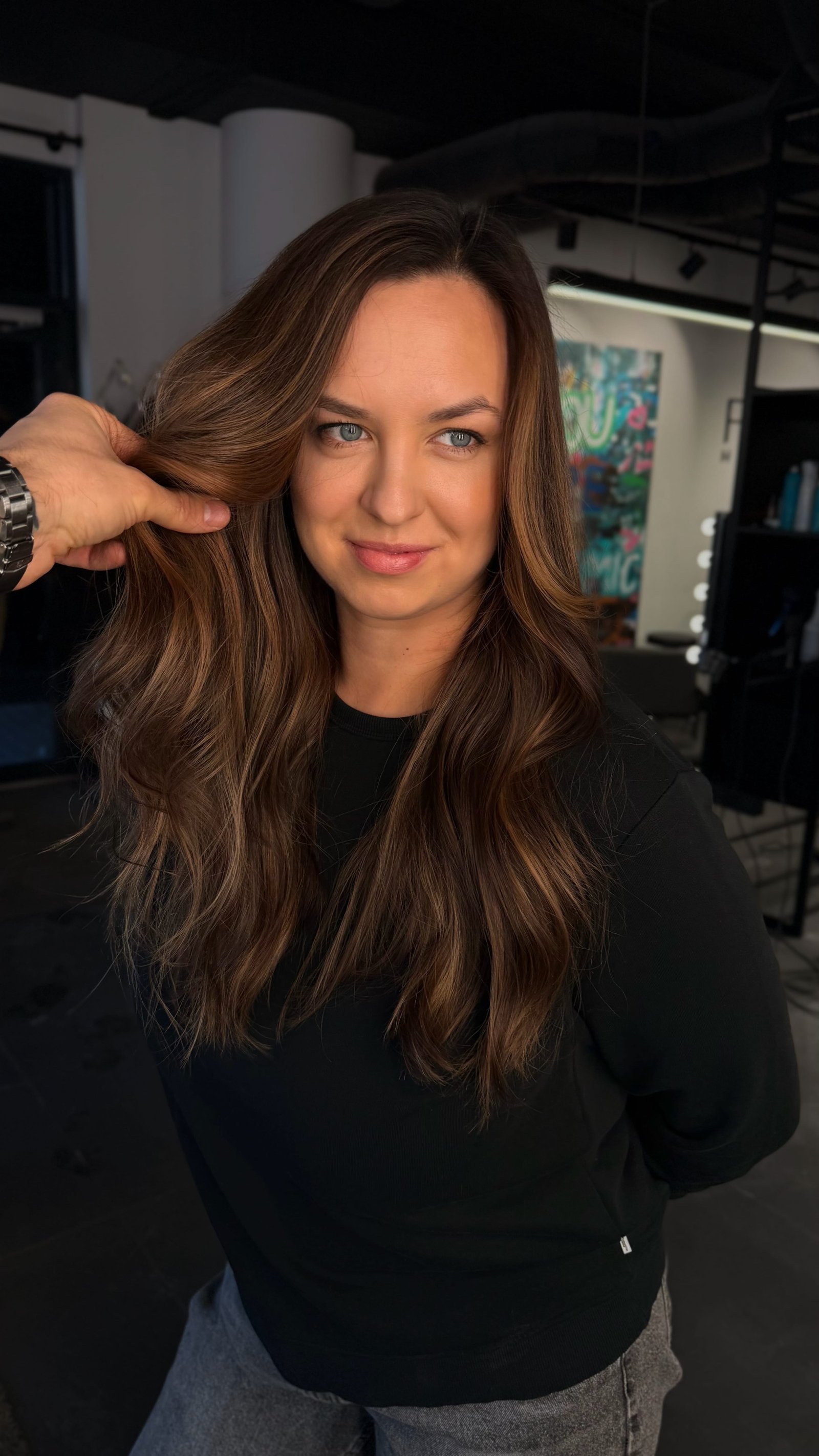 Rudas balayage — natūralus perėjimas
